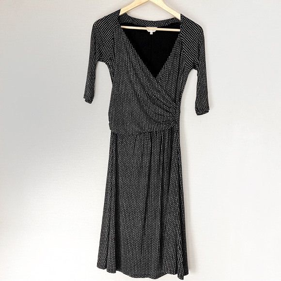 MaxMara Dresses & Skirts - Max Mara Y2K Faux Wrap Abito Dress Vintage Dark Fairy Quiet Luxury Style Sz 40